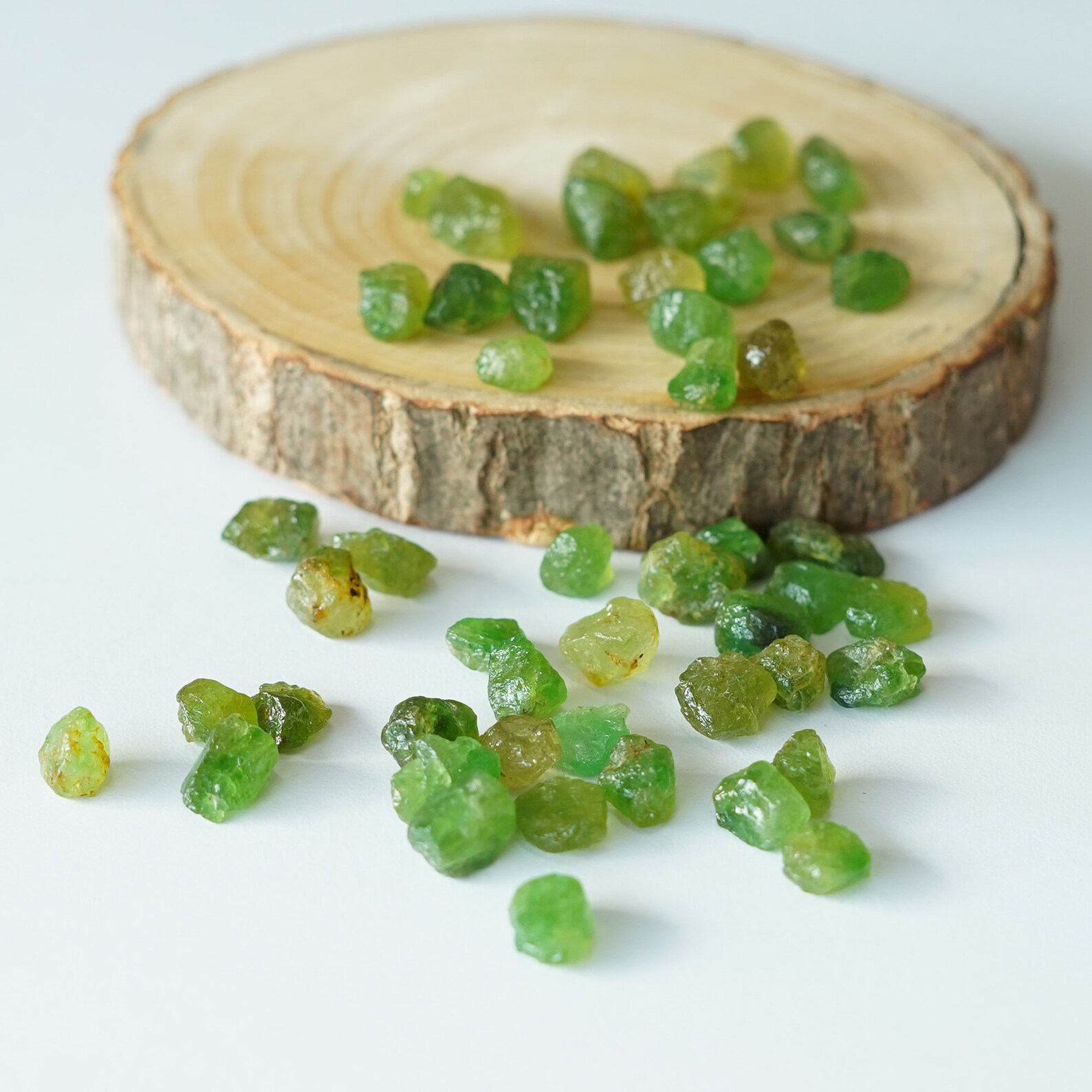 Tsavorite Tsavorite Garnet Rough Stone, Raw Crystal Facet Gem, High Grade Rough ...