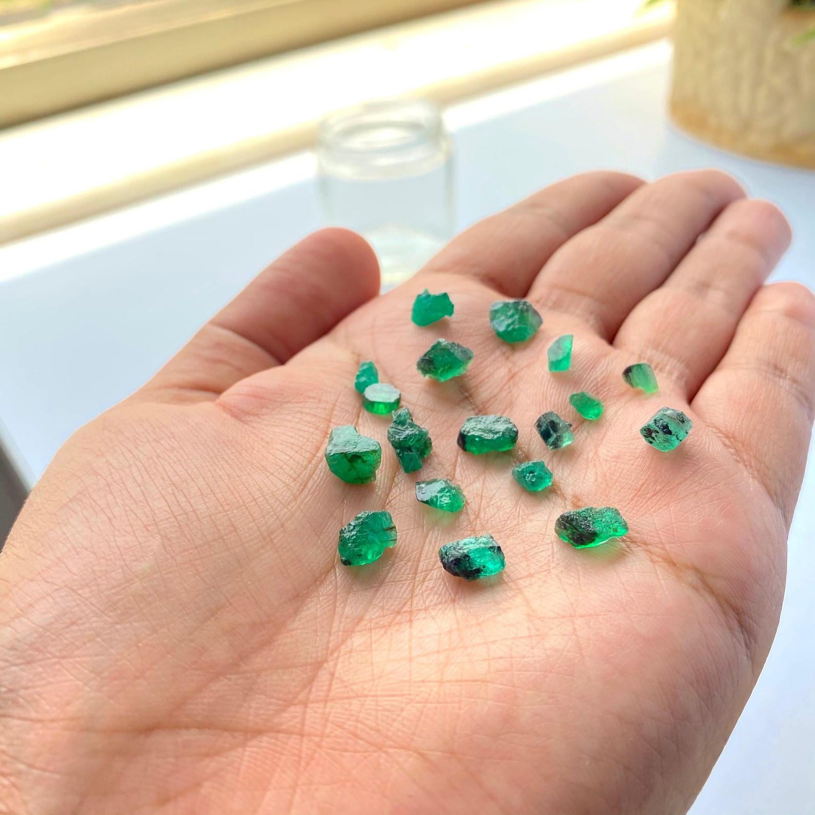 AAA Colombian Emerald Raw Gems Emerald Cut Graded Rough | Etsy