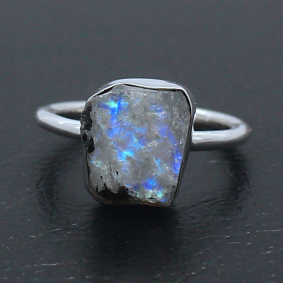 Raw moonstone ring clearance
