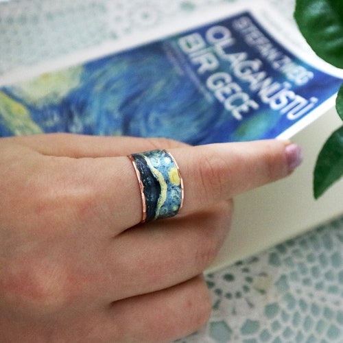 Een computer gebruiken voertuig Ongeschikt Van Gogh the Starry Night Print Handmade Ring Van Gogh Ring - Etsy Finland Een computer gebruiken voertuig Ongeschikt Van Gogh the Starry Night Print Handmade Ring Van Gogh Ring - Etsy Finland