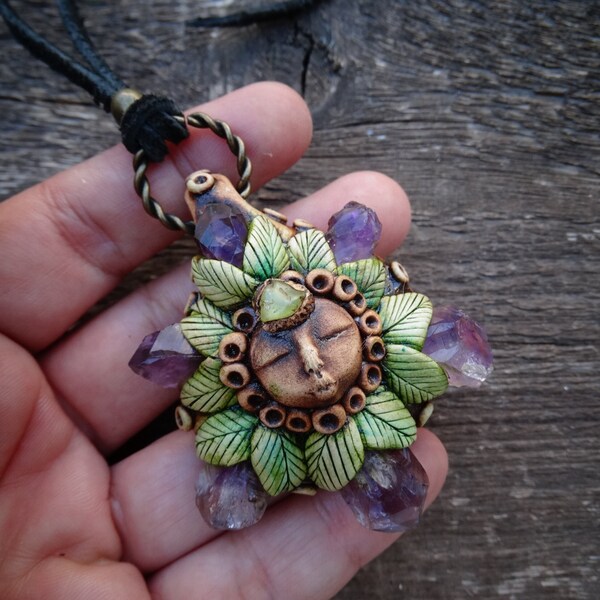 Peridot and Amethyst Goddess