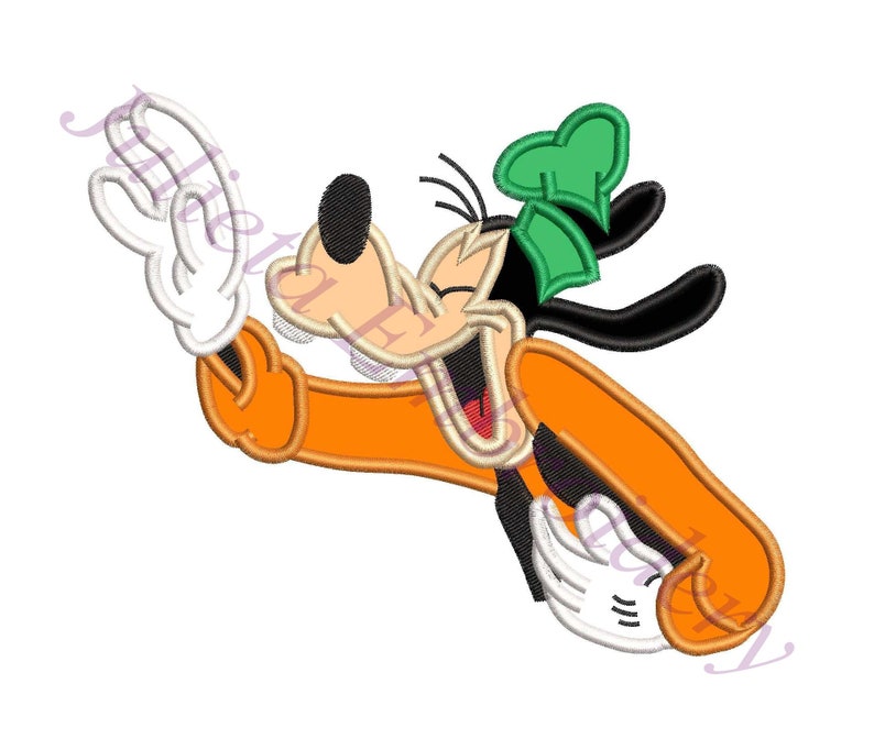 Goofy Applique Design INSTANT DOWNLOAD Etsy