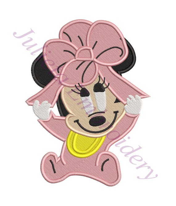 Baby Minnie Mouse Fill Embroidery Design Instant Download Etsy Baby Minnie Mouse Fill Embroidery Design Instant Download Etsy