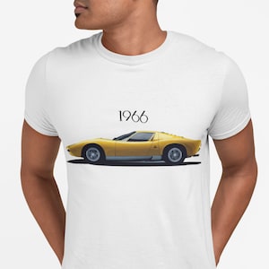Camiseta de manga curta Miura Classic Car 1966