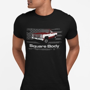 1987 Chevy K10 Silverado Square Body Vintage Pickup Truck Short-Sleeve  T-Shirt