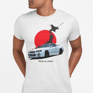 Nissan Skyline R34 GTR Short-Sleeve  T-Shirt