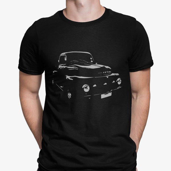 1951 Black Ford F1 Pickup Truck Short-Sleeve Unisex T-Shirt