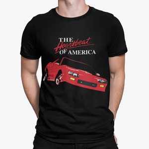 Retro 1991 Red Chevy Camaro Heartbeat of America Short-Sleeve  T-Shirt