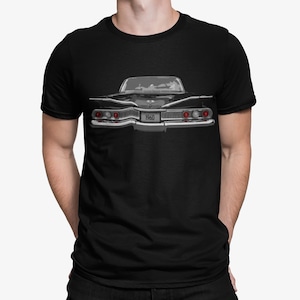 1960 Chevy Impala Hardtop Short-Sleeve  T-Shirt Black