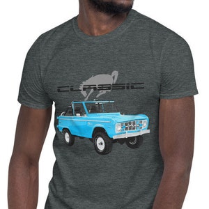 Classic Blue Ford Bronco Short-Sleeve  T-Shirt