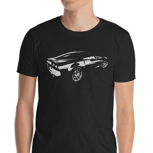 Black and White Chevy Corvette T-Shirt