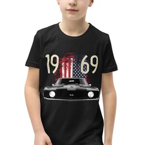 Camaro SS American Muscle Car 1969 - T-shirt à manches courtes pour jeunes