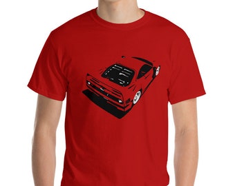 Classic Ferrari F40 Super Car Stencil T-Shirt