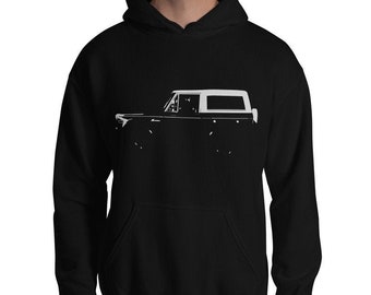 1967 Ford Bronco Stencil Unisex Hoodie