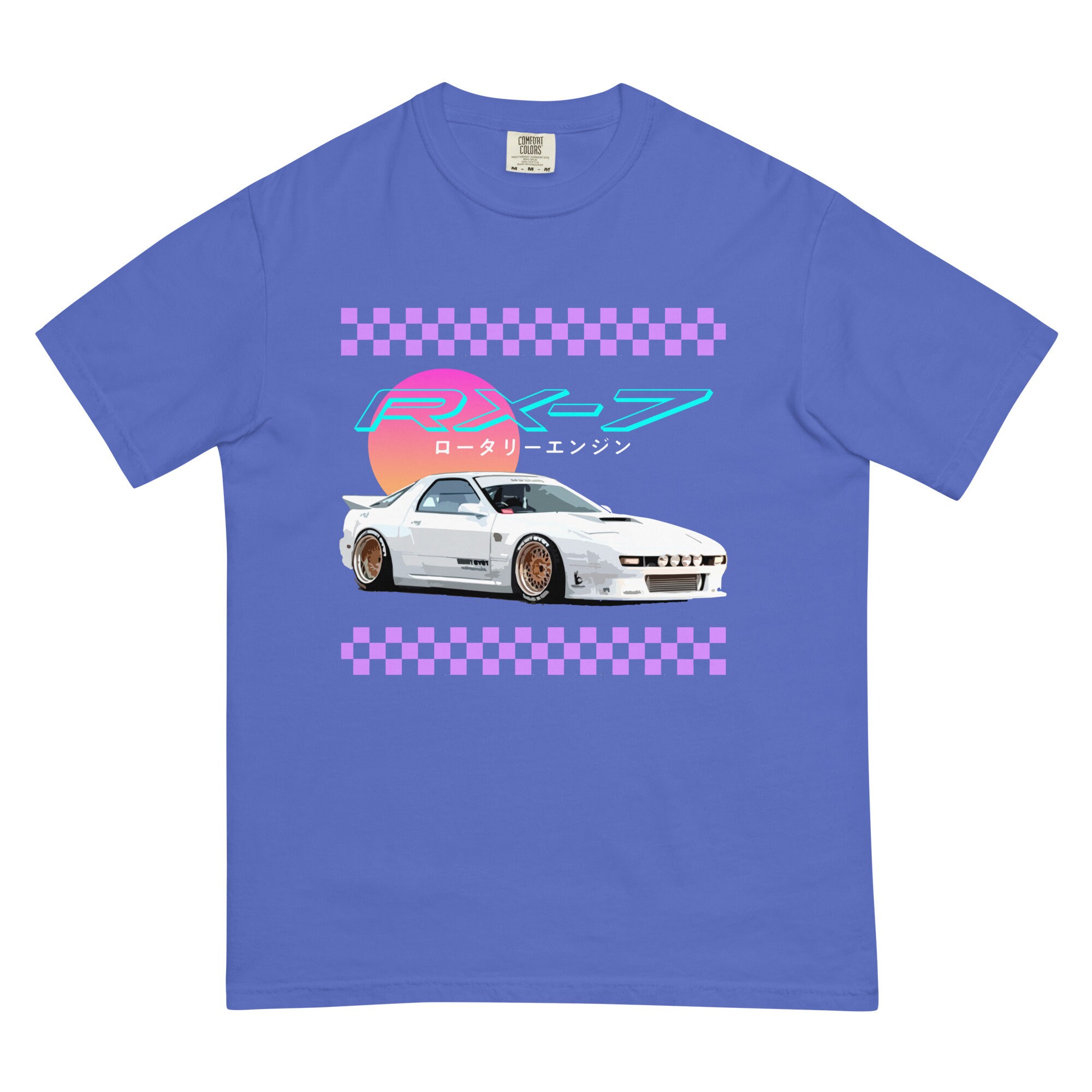 Retro Old School Car Graphic RX-7 80s 90s JDM Nostalgia