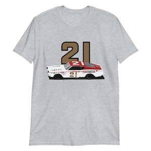 Cale Yarborough #21 - 1968 Mercury Cyclone Race Car Short-Sleeve  T-Shirt