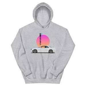 GTR R34 Skyline JDM Vaporwave Aesthetic Sun Drift Street Racing  Hoodie