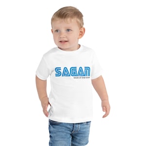 Carl Sagan Made of Star Stuff Quote Toddler Short Sleeve Tee