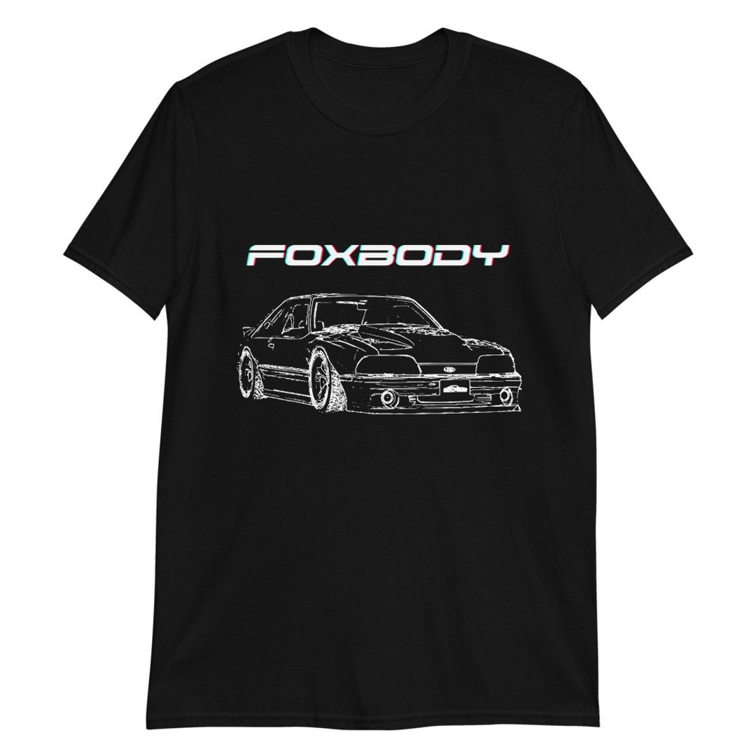 Foxbody Mustang 5.0 Classic Car T-Shirt - Unisex Short Sleeve Tee For Ford Enthusiasts - View #13