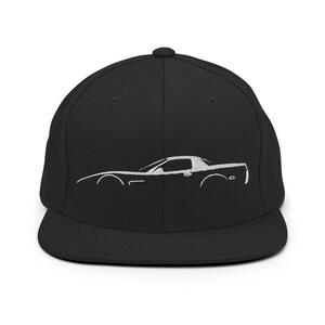 JG Infinite Sports Car 'Vette C5 Custom Outline Art Hoodie - Unisex, Black, Automotive Enthusiast Gift - View #3