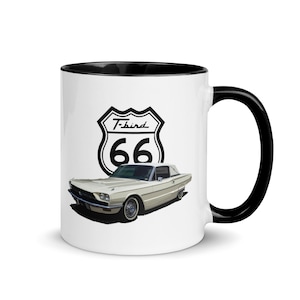 1966 Ford Thunderbird Hardtop Classic Car T-bird Mug with Color Inside