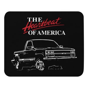 Tapis de souris 4x4 Heartbeat of America, camionnette Chevrolet K1500 1990