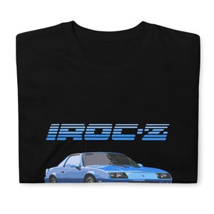 1980&#39;s Camaro Blue IROC-Z T-Shirt