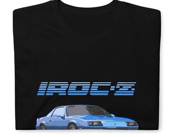 1980&#39;s Camaro Blue IROC-Z T-Shirt