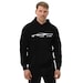 2023 Corvette C8 Z06 Hoodie - Yellow, Mid-Engine Sports Car Design, Unisex, 50% Cotton 50% Polyester - View #3