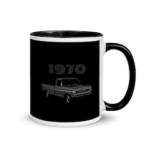 1970 Ford F100 Ranger XLT Pickup Truck Mug with Color Inside