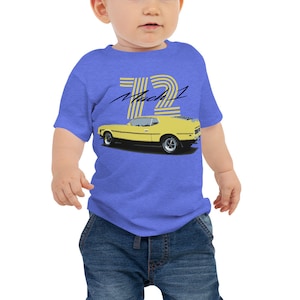 1972 Mach 1 Mustang Classic Car Baby Jersey Short Sleeve Tee