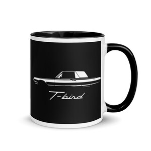1964 Thunderbird Silhouette T Bird Classic Collector Car Mug with Color Inside