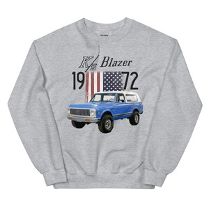 1972 Chevy Blazer K5 Light Blue Vintage Truck  Sweatshirt