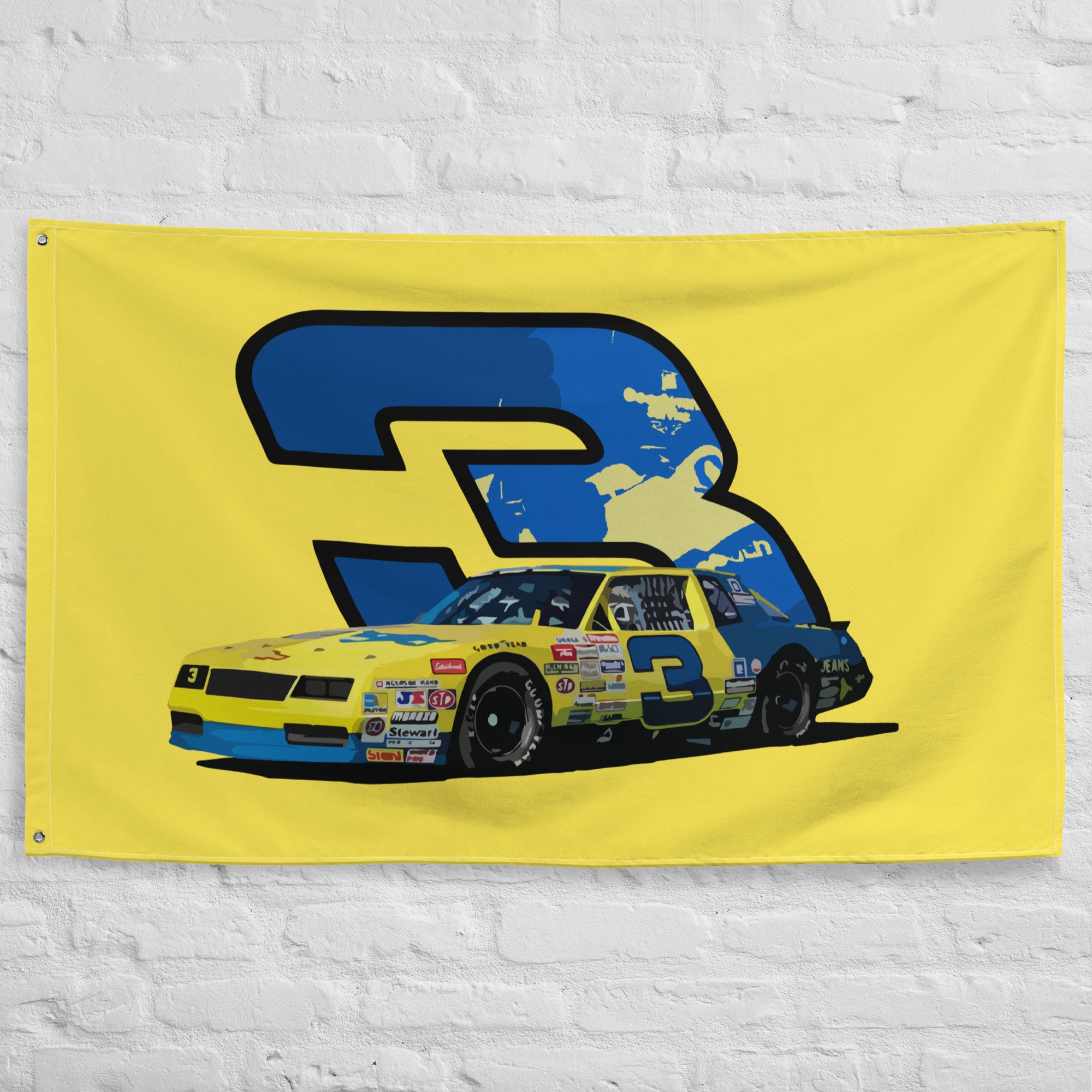 Dale Earnhardt Sr Yellow Winston Cup Racecar Garage Office