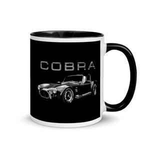 Black AC Shelby Cobra 1960s Antique Muscle Car Collector Cars Mug