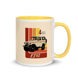 Retro Land Cruiser FJ40 Mug with Color Inside