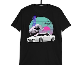 RX7 Japanese Vaporwave 80s 90s Aesthetic JDM Tuning Car Drift Racing Short-Sleeve Unisex T-Shirt