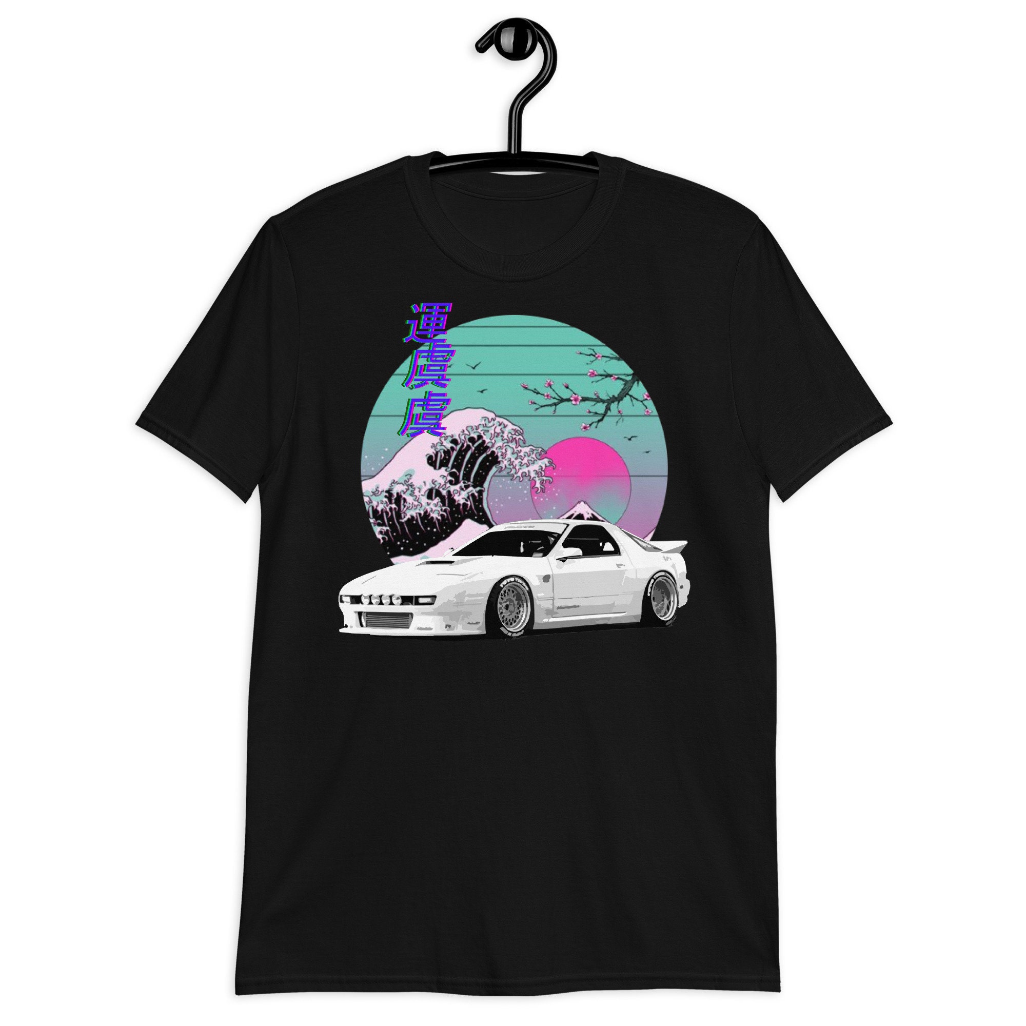 RX7 Japanese Vaporwave 80s 90s Aesthetic JDM Tuning Car