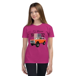 1972 Orange Chevy K5 Blazer Youth Short Sleeve T-Shirt