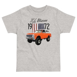 1972 Orange Chevy K5 Blazer Toddler jersey t-shirt