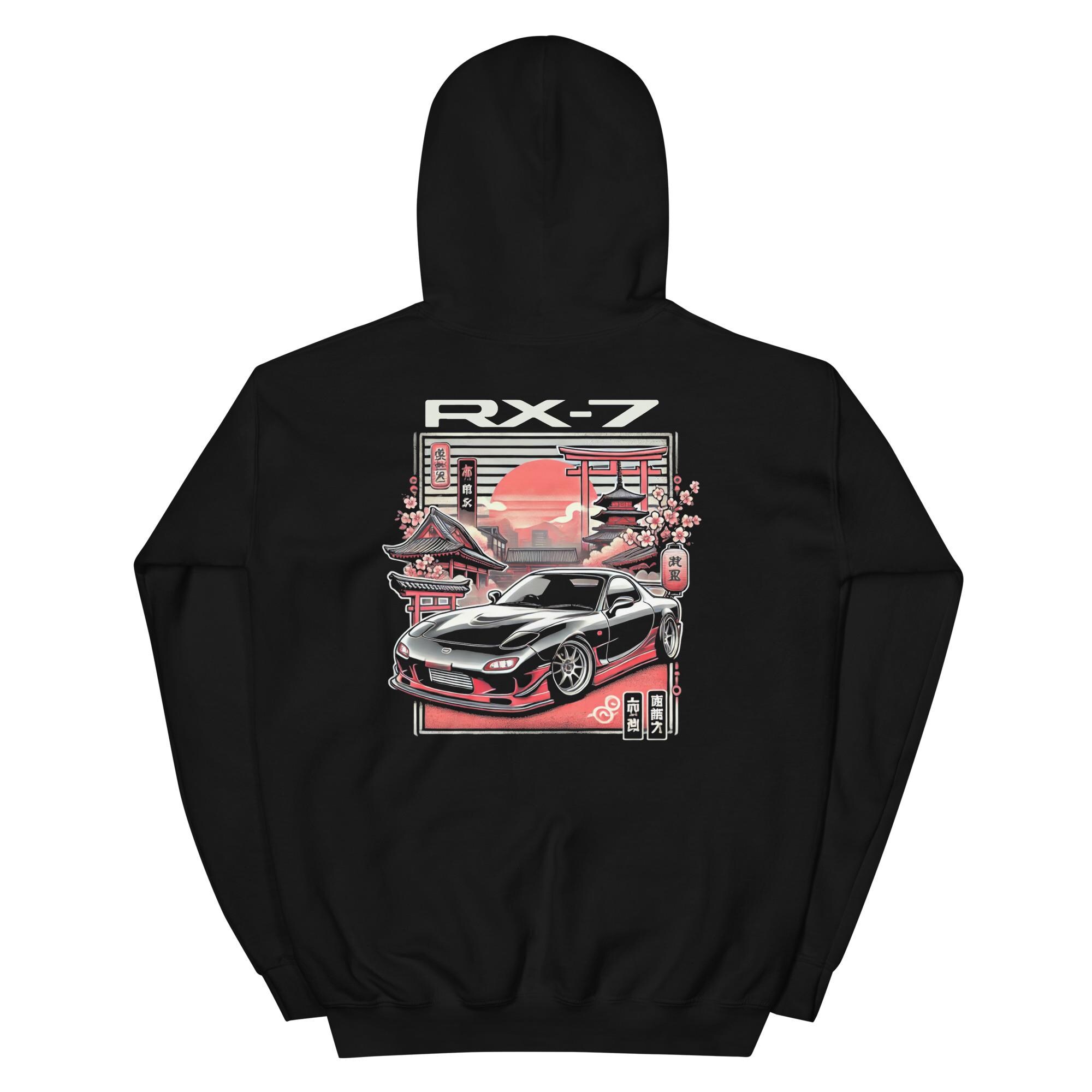 Sweat à Capuche JDM - Voiture De Course Rétro Japonaise - Design Fabriqué Au Japon - Pour Fans De Tuning Et De Drift