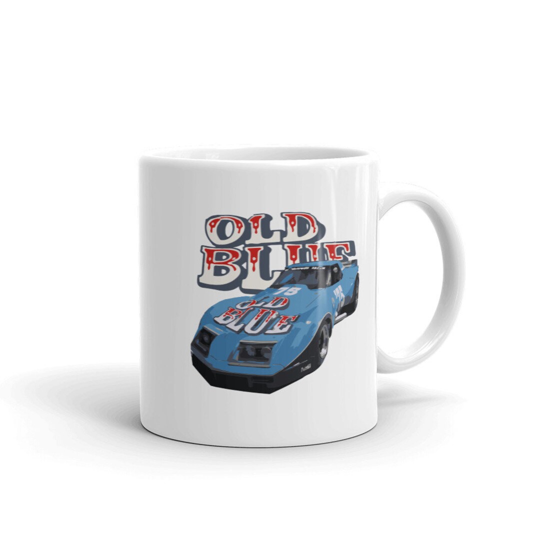 1975 Greenwood Chevy Corvette Old Blue Race Car Mug - Etsy