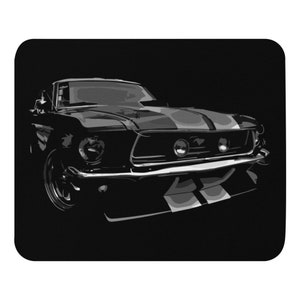 Antique Ford Mustang Custom Digital Art Collector Muscle Car Mouse pad