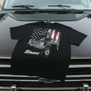 Chevy K5 Blazer Vintage American Truck Short Sleeve T-Shirt, Classic Off Road Blazer Tee for Enthusiasts, Retro Chevy Truck Apparel