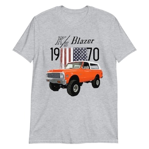 1970 Chevy K5 Blazer Orange Truck Short-Sleeve  T-Shirt