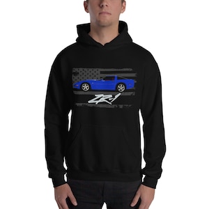 Admiral Blue 1994 Chevy Corvette C4 ZR-1 Hoodie