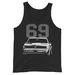 American Antique Collector Muscle Car 1969 Chevy Camaro  Tank Top