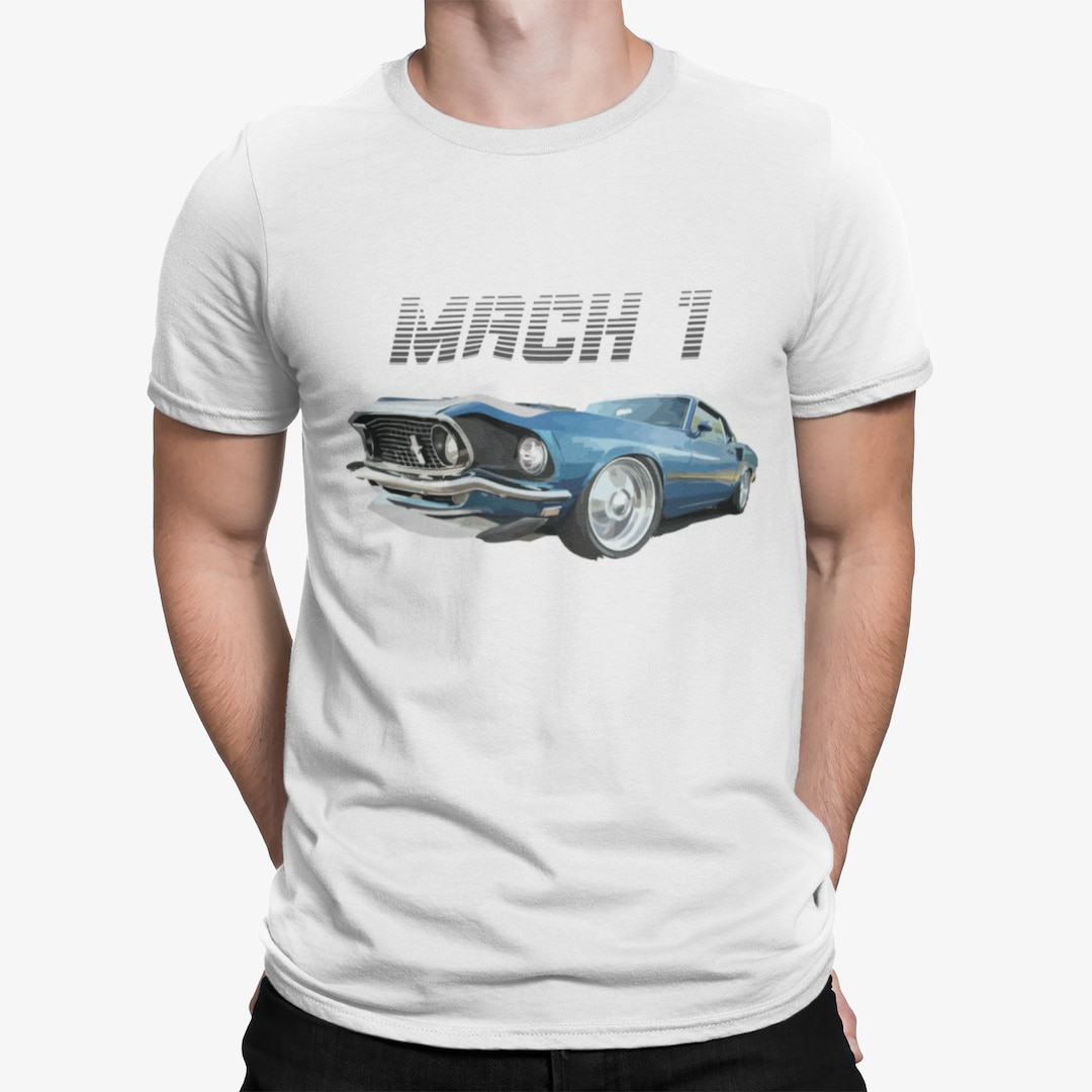 T-shirt Homme Manches Courtes Ford Mustang Mach 1 mk2