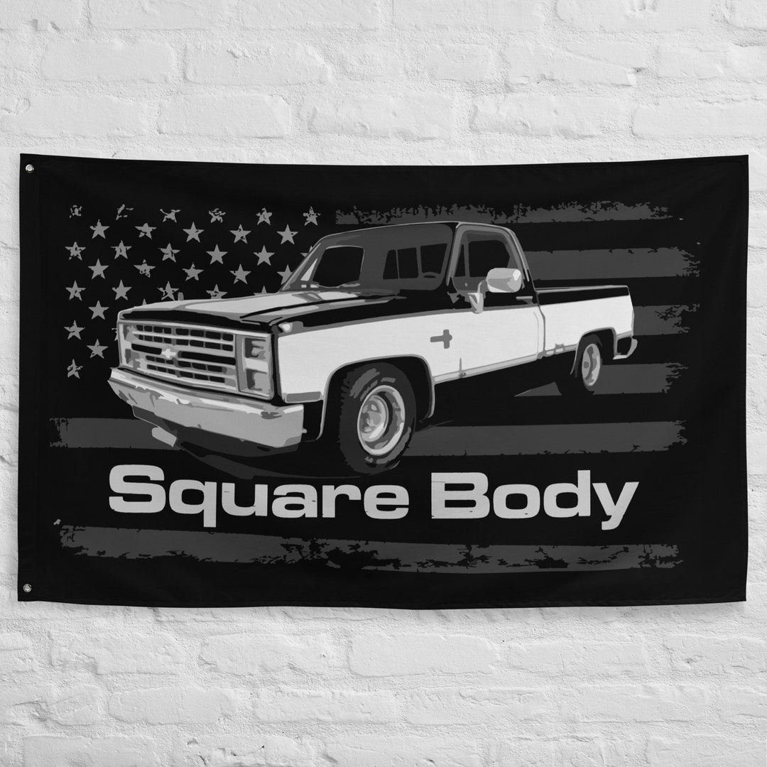 1987 Chevy Silverado Square Body Vintage Pickup Black and Etsy