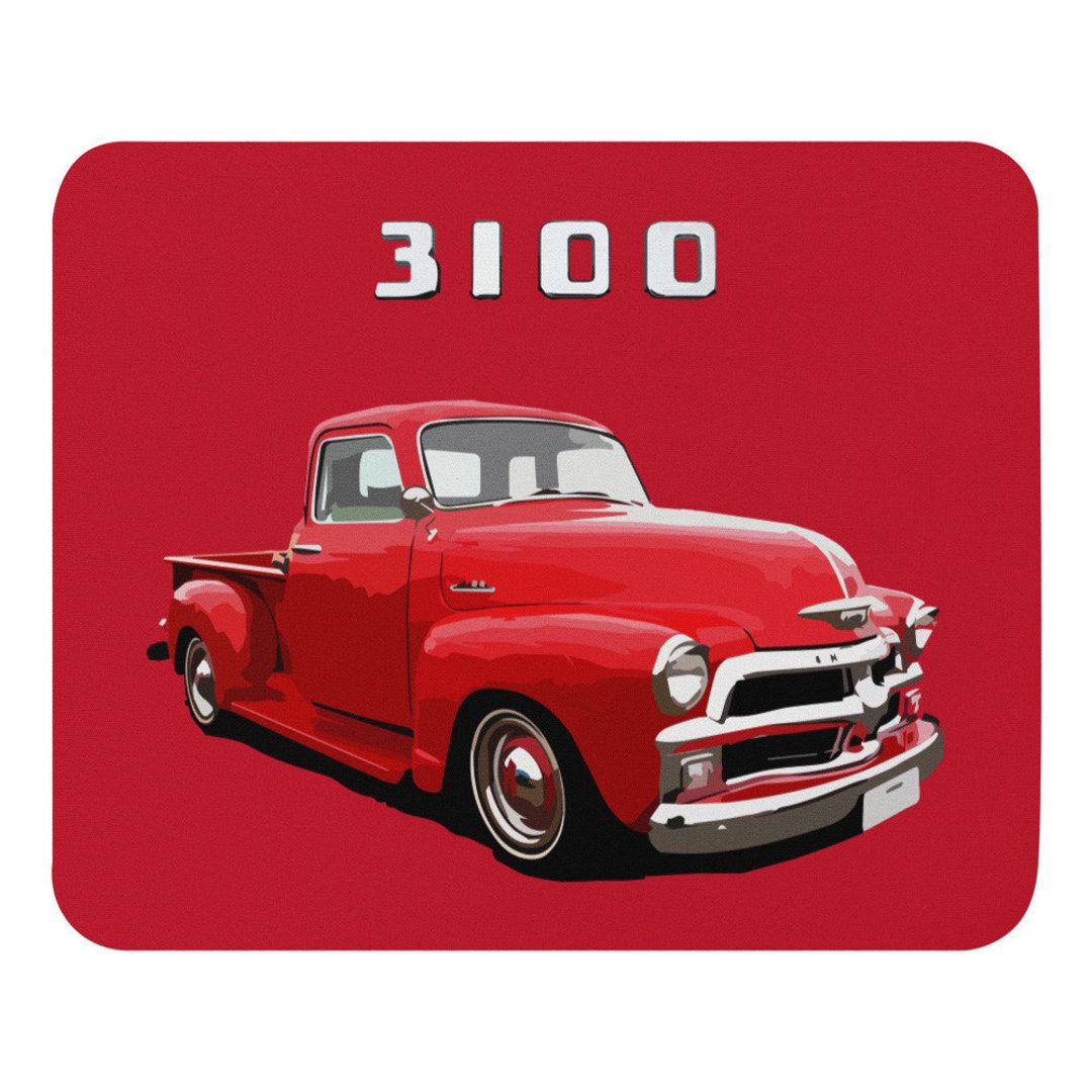 Red Chevy 3100 Antique Pickup Truck Mouse Pad - Etsy